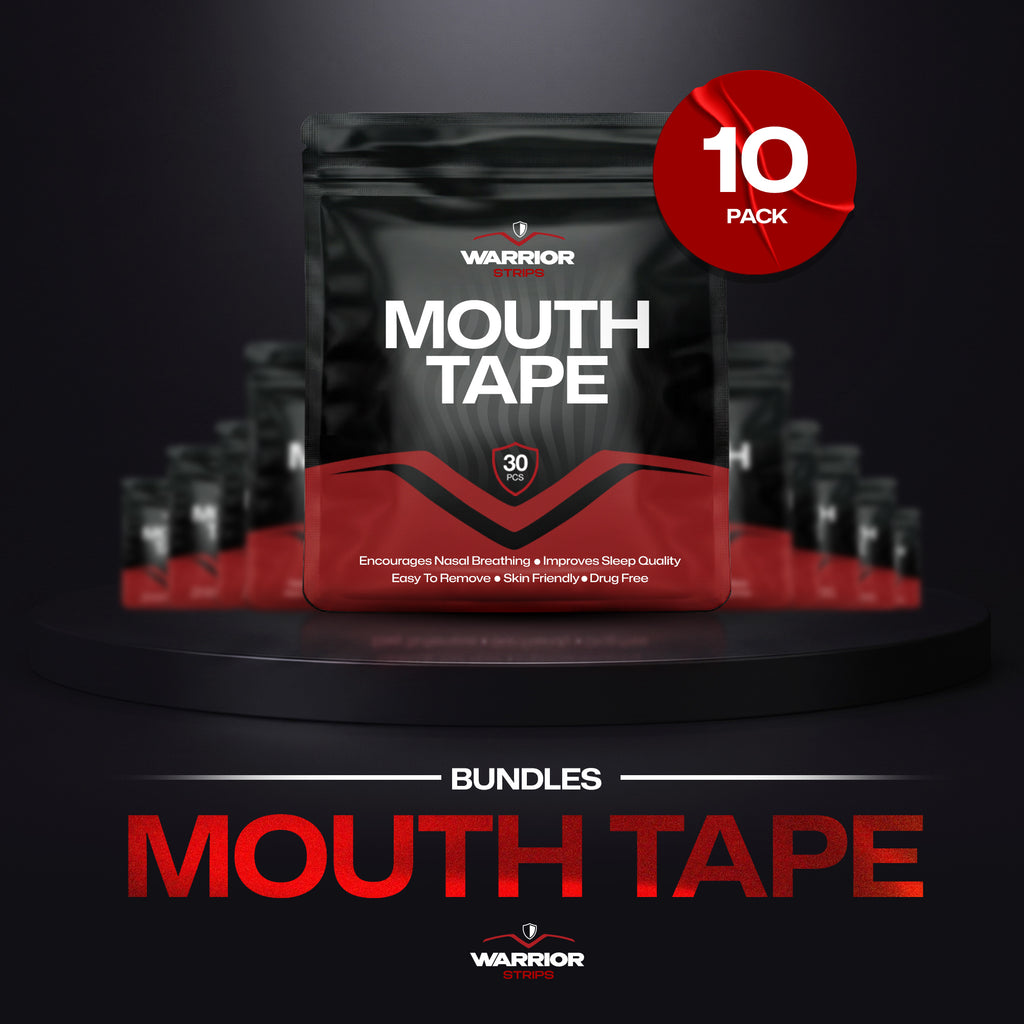 The Sleep Stockpile 10 Pack Mouth Tape Bundle by Warrior Strips