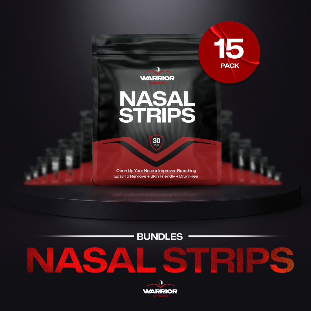The Ultimate Airflow Reserve 15 Pack Nasal Strips Bundle by Warrior Strips