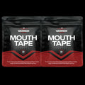 Two packages of Warrior Mouth Tape on a black background